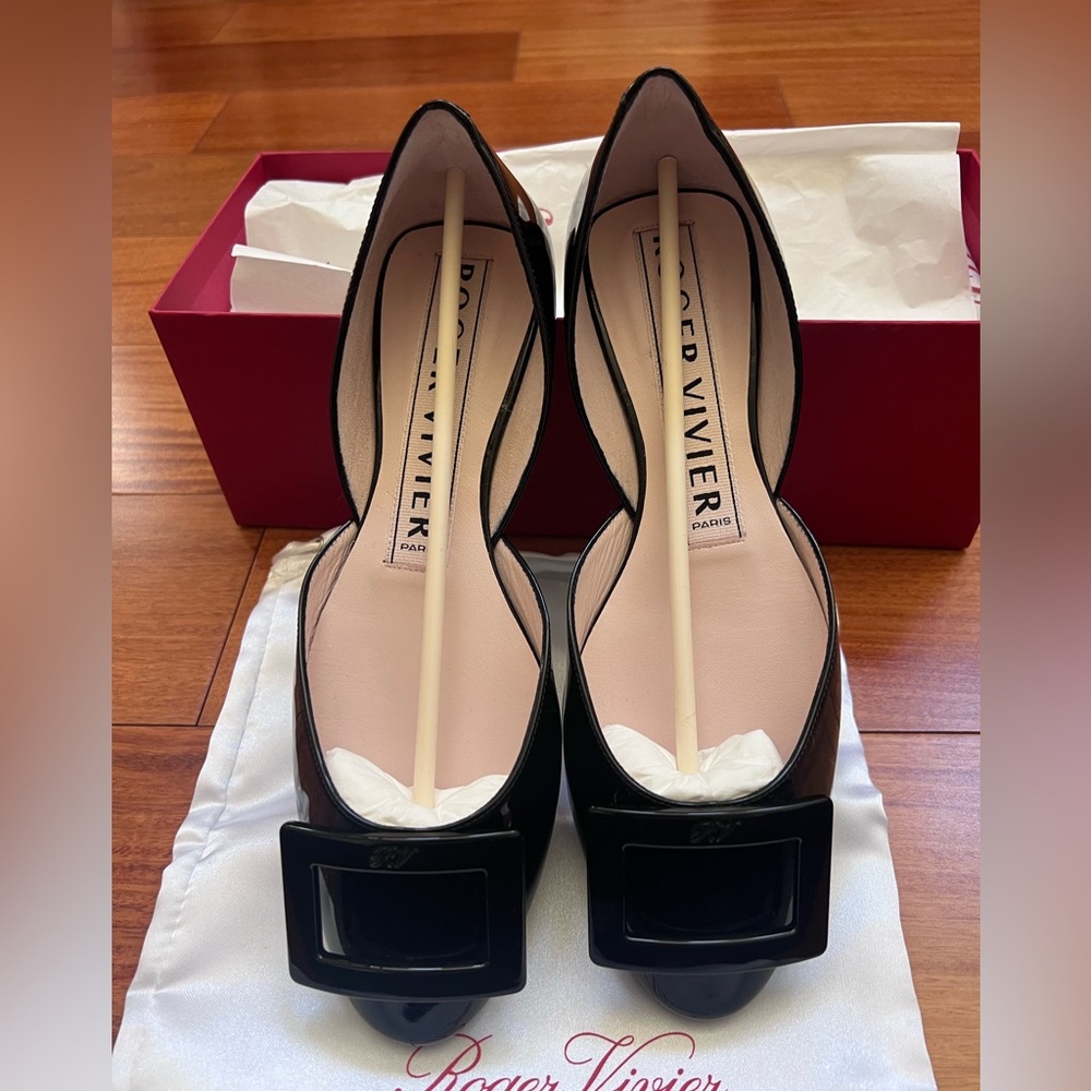 Roger vivier d’orsay ballet flats - black